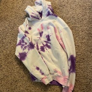 ti dye pink and purple hoodie